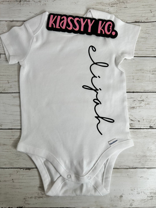 One Name Bodysuit for Babies | Personalized Bodysuit for Babies